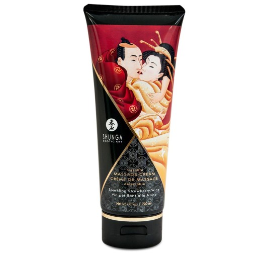 Massage Cream Sparkling Strawberry Wine